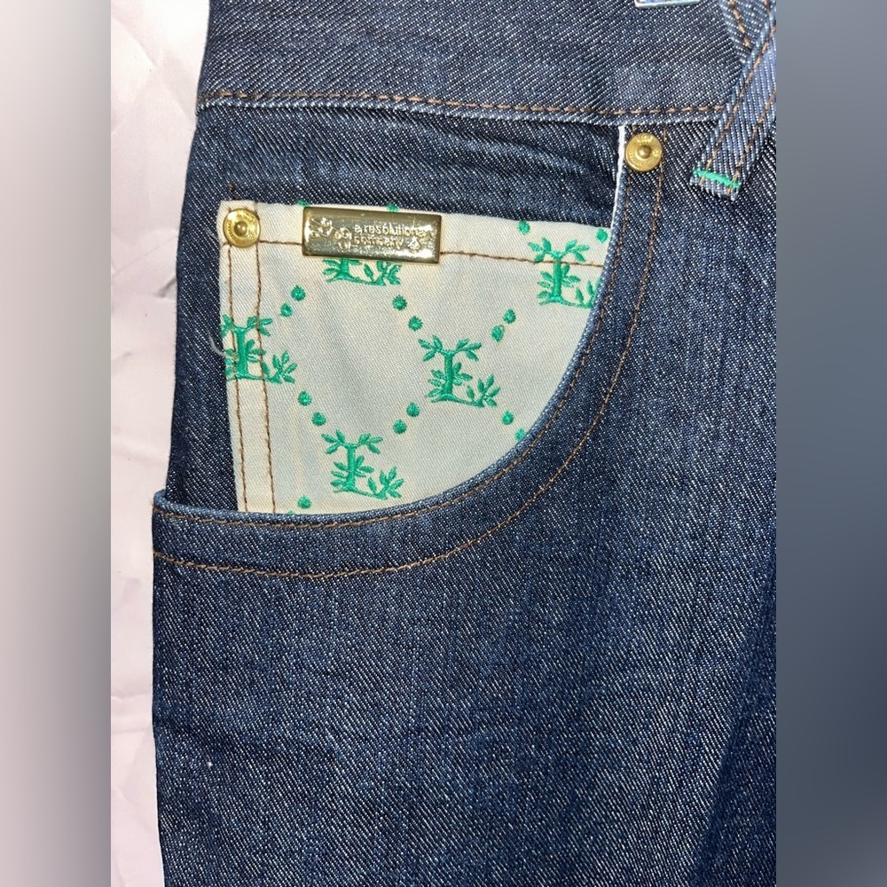 Vintage LRG Jeans by Lrg Roots and Equipment Men Embroidered Hip Hop 42x34 Baggy - Picture 4 of 9